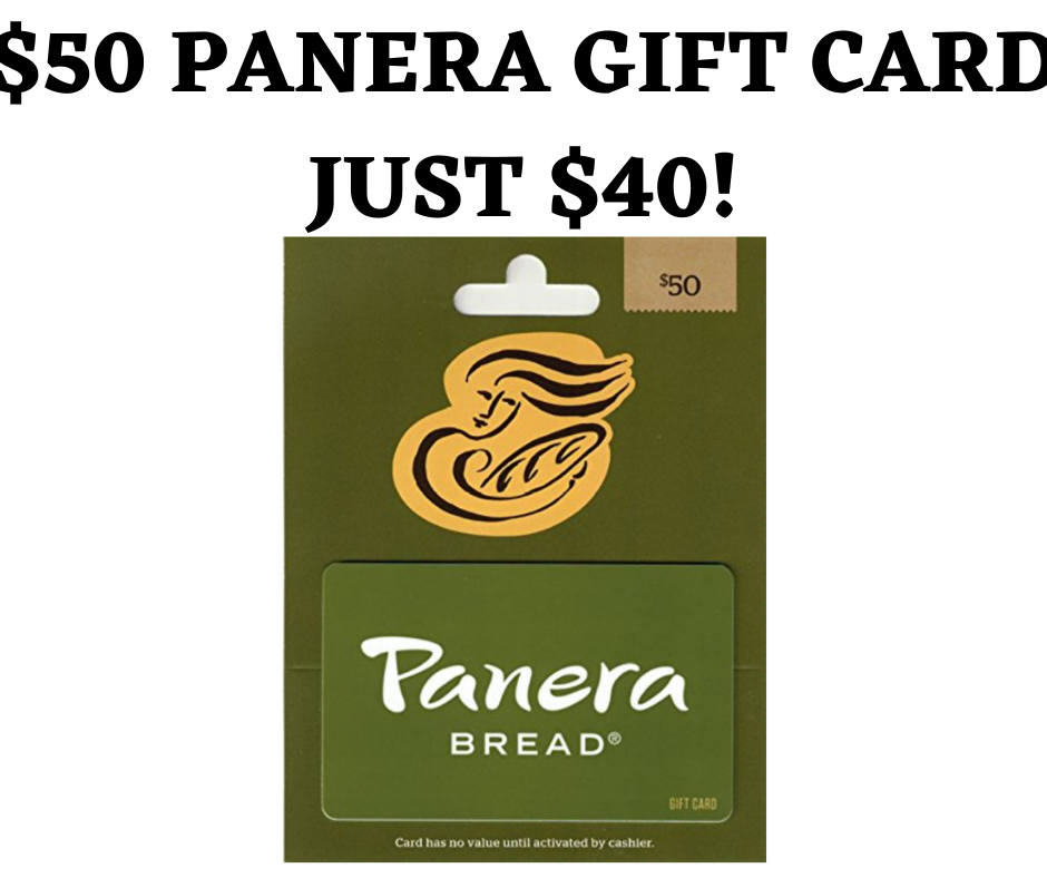 50 PANERA GIFT CARD JUST 40