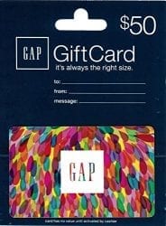Prime Day Deal! $50 Gap Gift Card For $39.50!
