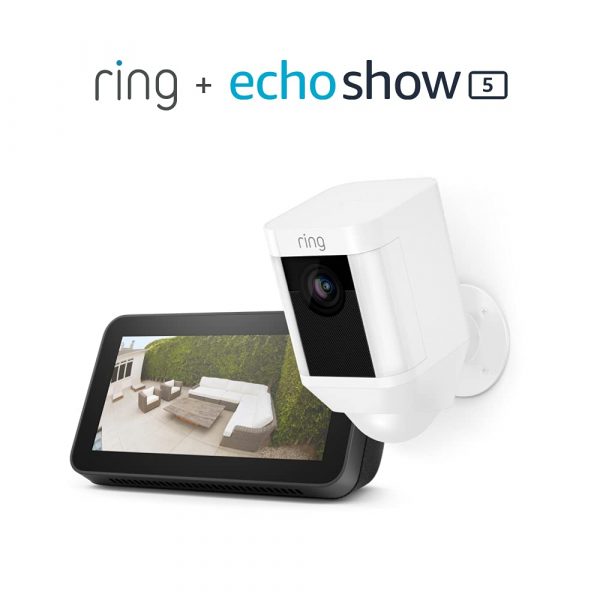 Ring Spotlight Cam Bundle with Echo Show 5 Hot Pre Prime Day Deal on Amazon!