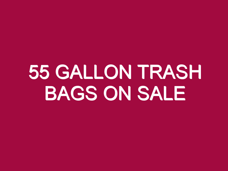 55 Gallon Trash Bags ON SALE