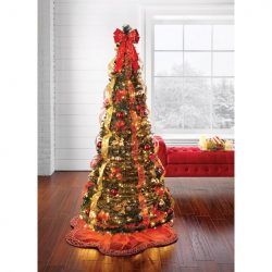 Fully Decorated Pre-Lit 6 Foot Pop-Up Christmas Tree Walmart Black Friday