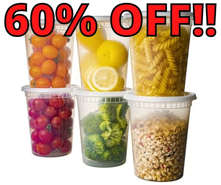 Plastic Deli Containers 60% Off With Code On Amazon