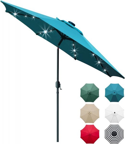 Solar LED Lighted Patio Umbrella Prime Day Deal!!!