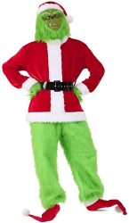 Christmas Green Santa Suit Price Drop On Amazon