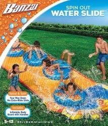 Banzai – Spin Out Extra Wide Inflatable Outdoor Water Slide On Sale Today Only