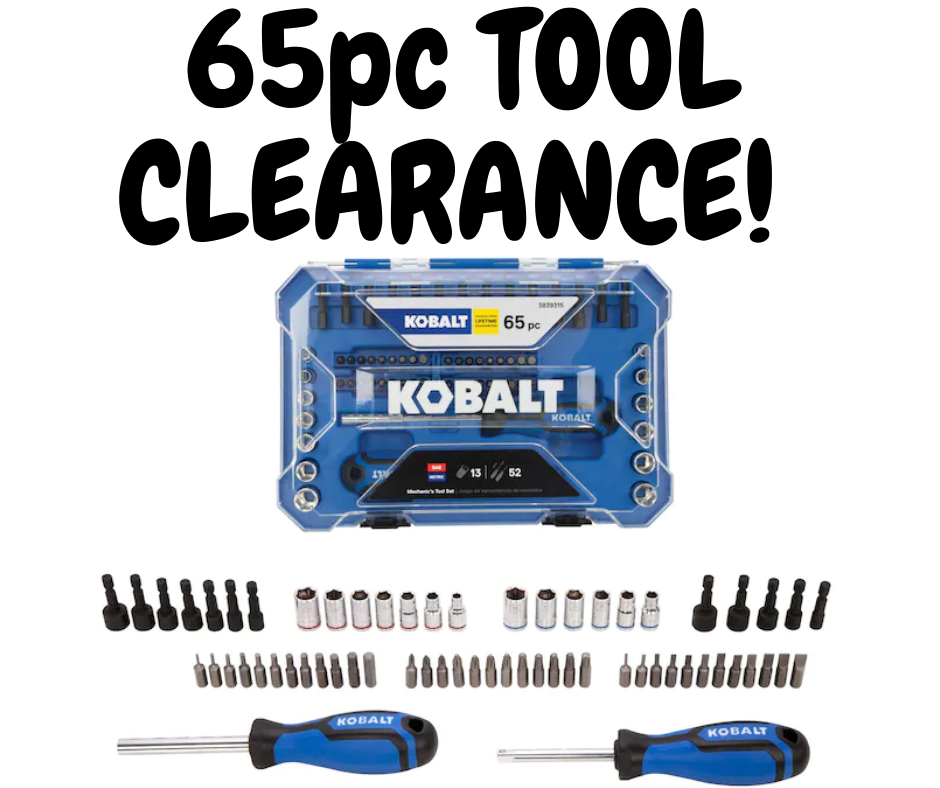 Kobalt 65-Piece Tool Set HOT CLEARANCE!