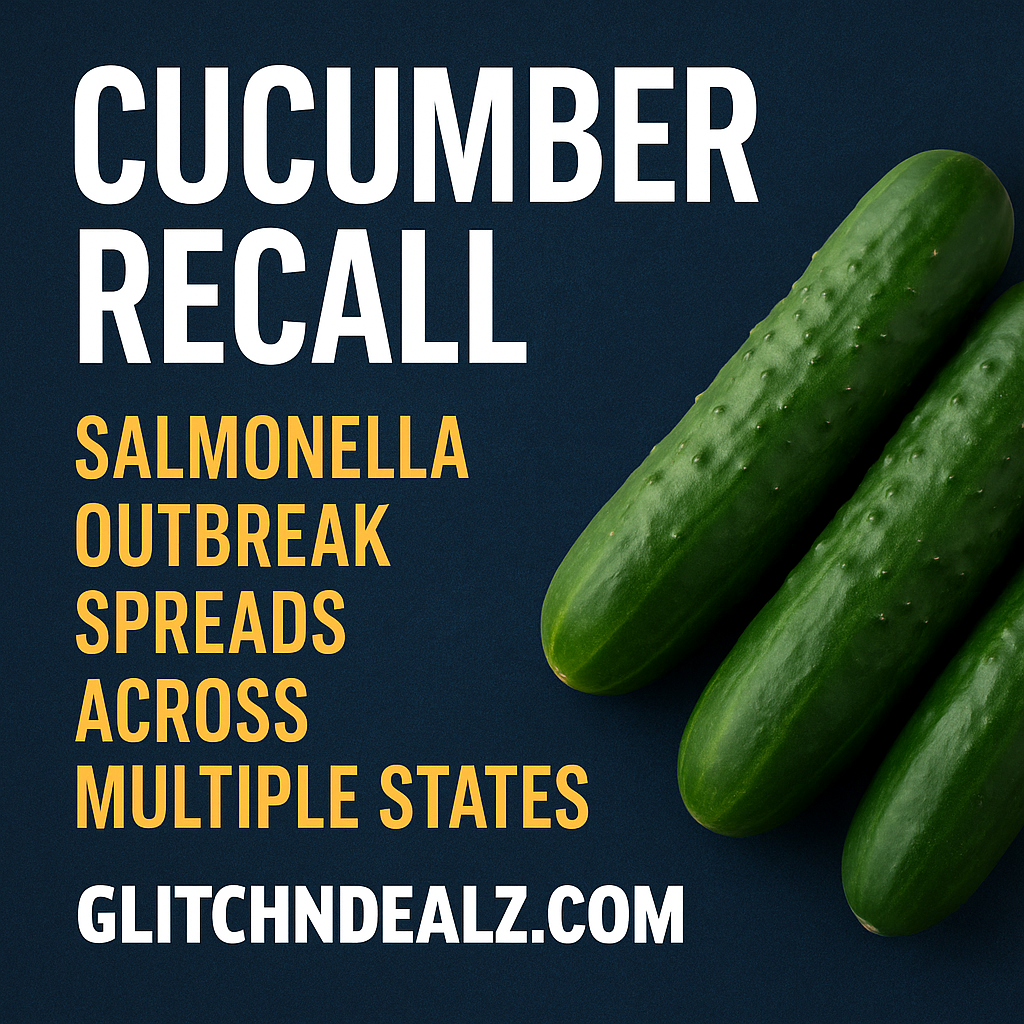 Cucumber Recall Alert: Salmonella Outbreak Spreads Across Multiple States
