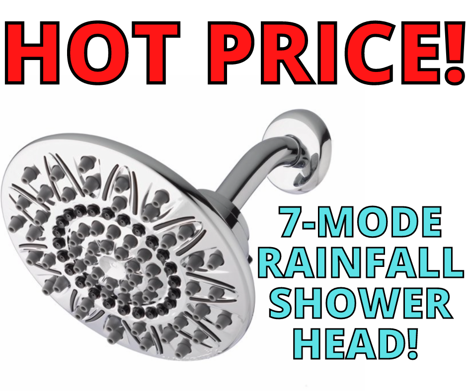 7-Mode Rainfall Shower Head! HOT FIND At Walmart!