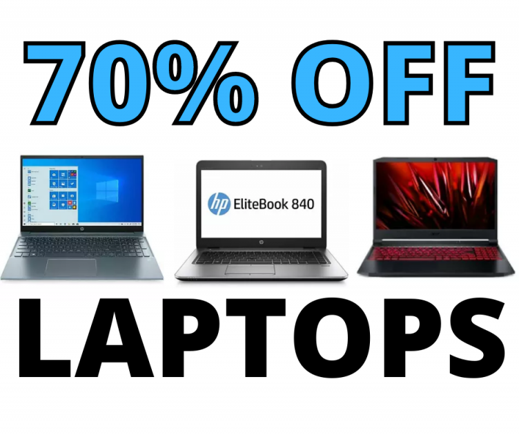 70% OFF Laptops TODAY ONLY!