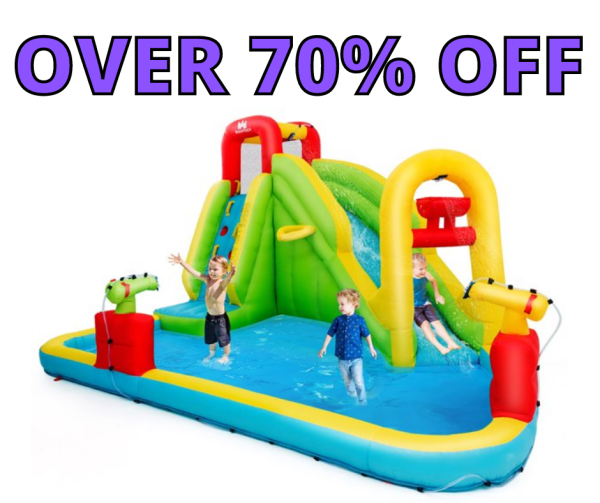 Costway Inflatable Water Slide Kids Bounce House Over 70% Off