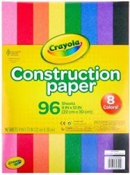Crayola Construction Paper STOCK UP for Back To School Online!