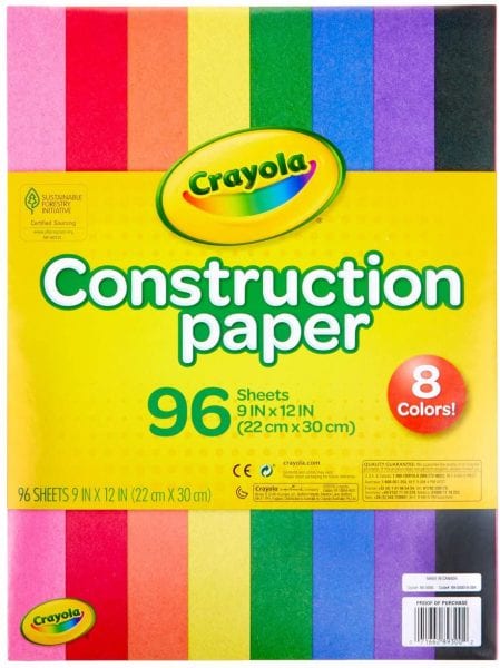 Crayola Construction Paper STOCK UP for Back To School Online!