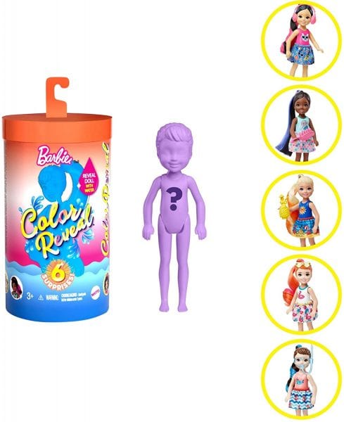 Barbie Color Reveal Chelsea Doll with 6 Surprises Only $2.00