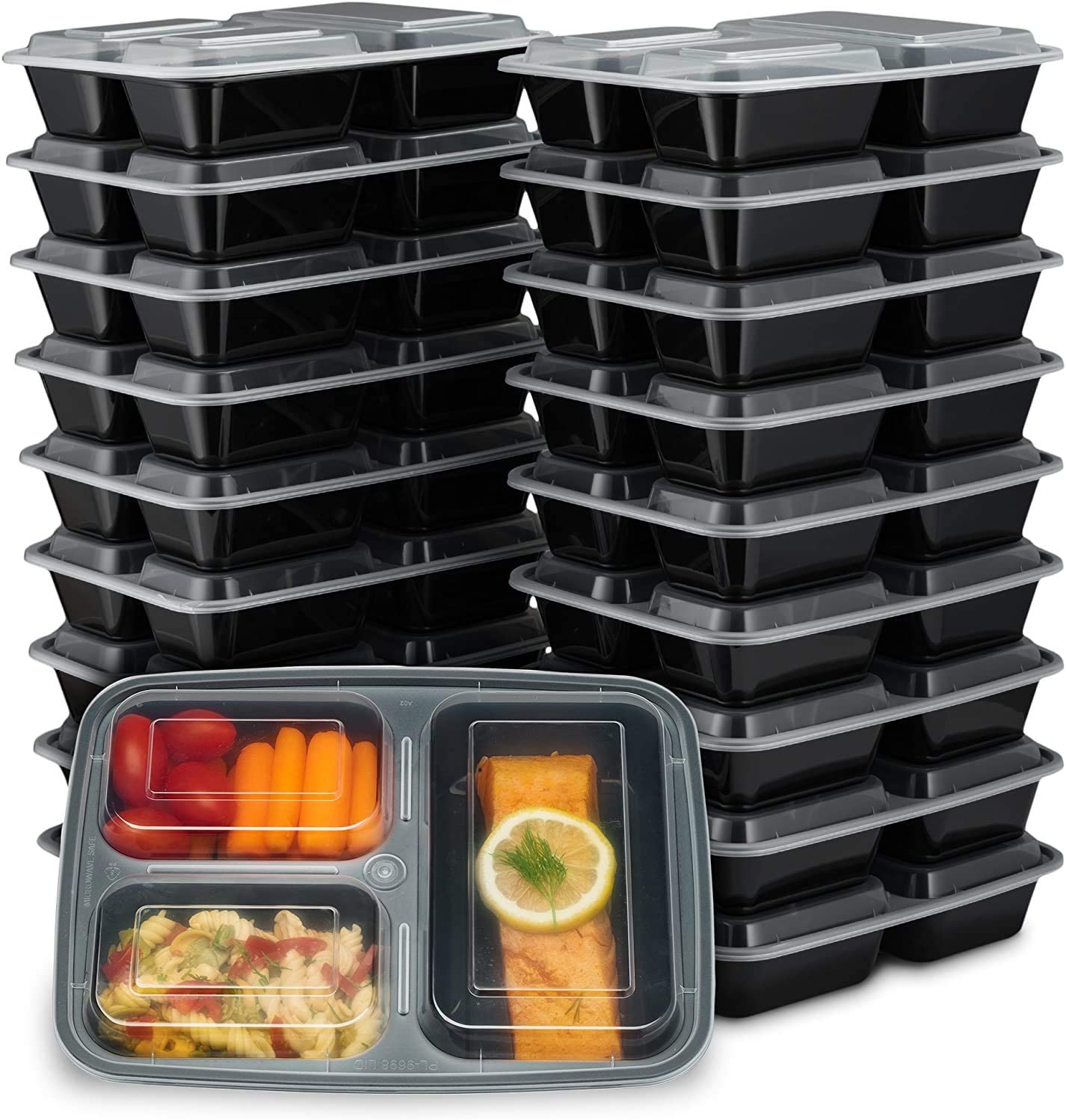 Large Meal Prep Containers w/ Lids 20-Pack Only $12.99 on Amazon (Normally $30)