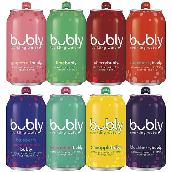 Bubly Sparkling Water Fizzy Sampler Variety (Pack of 18) PRICE DROP!