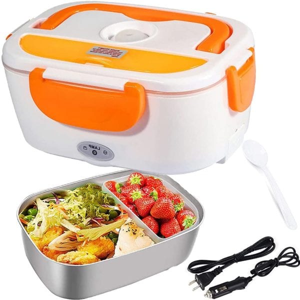 Electric Lunch Box Food-Grade Stainless Steel Container 60% PRICE DROP With Code!