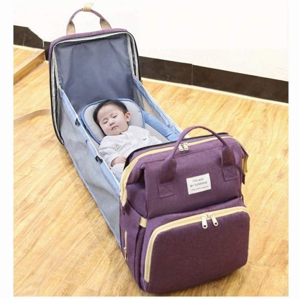 Portable Foldable Crib Diaper Bag Backpack – BIG PRICE DROP