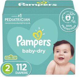 Pampers Baby Dry Disposable Baby Diapers, Super Pack HUGE PRICE DROP!