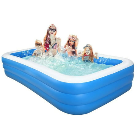 71''x55''x22'' Large Inflatable Bathtub Blowup, Easily Fold-able and Storage Inflatable Kiddie Pool, Family Swimming Pool(83*55*22/71*55*22/58*43*20 inches)