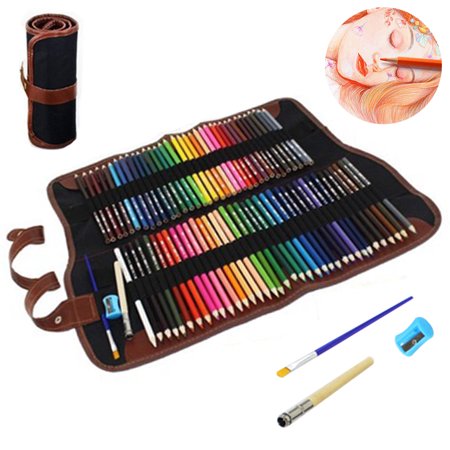 72 watercolor crayons set for children and adults, water-soluble crayons for mixing, layering and watercolor painting