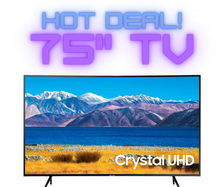 75″ Samsung Crystal UHD TV HOT Online Deal!