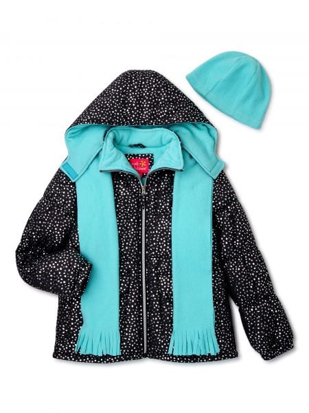 Girls Puffer Jacket Bundle With Hat and Scarf JUST $14.98 at Walmart