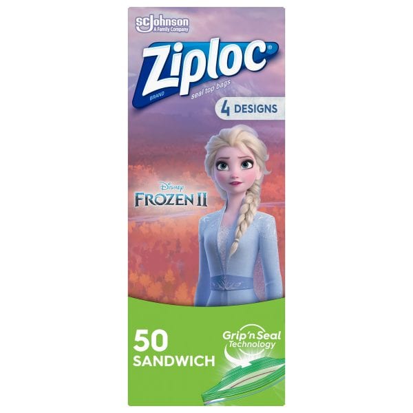 Disney Frozen 2 Ziploc Sandwich Baggies Walmart Clearance!