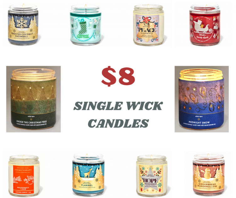 Bath And Body Works Single Wick Candles On Sale Now!