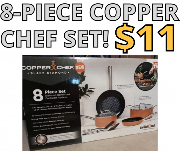 Copper Chef Black Diamond set ONLY $11