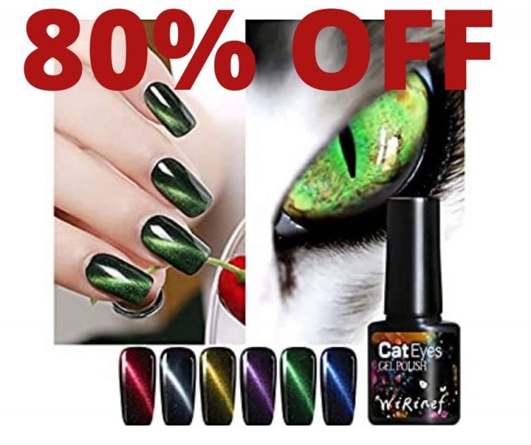 Cat Eye 3D Nail Polish 80% Off With Code On Amazon