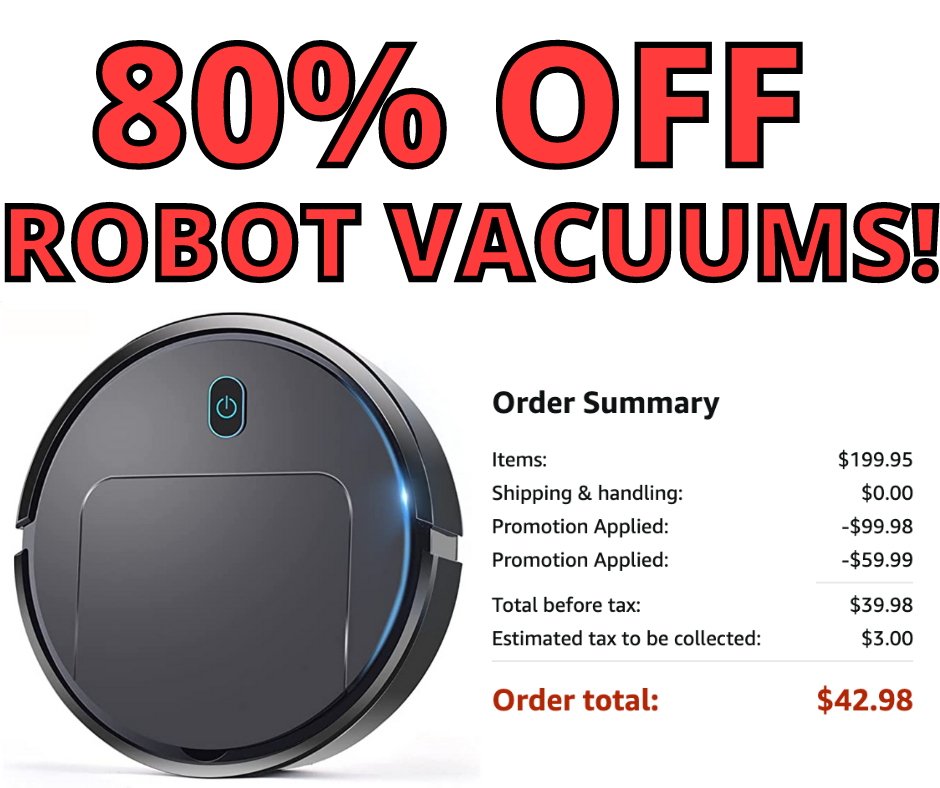 80% Off Robot Vacuums On Amazon!