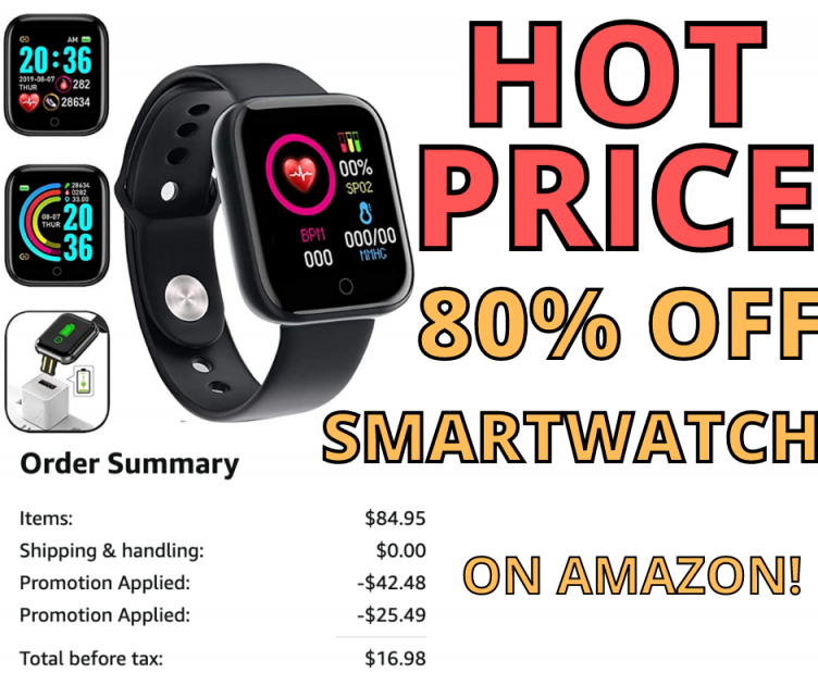 80% Off Smart Watches On Amazon!