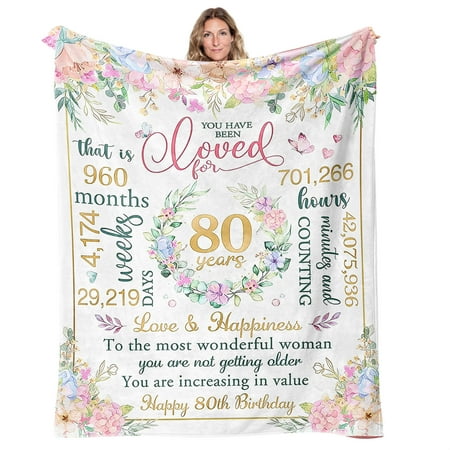 80th Birthday Gifts for Women Best 1944 Birthday Decorations for Mom Aunt Friends,Back in 1944 Unique 80 Year Old Birthday...