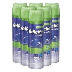 Gillette Series 3X Shave Gel Sensitive 6 Pack Prime Day Deal!