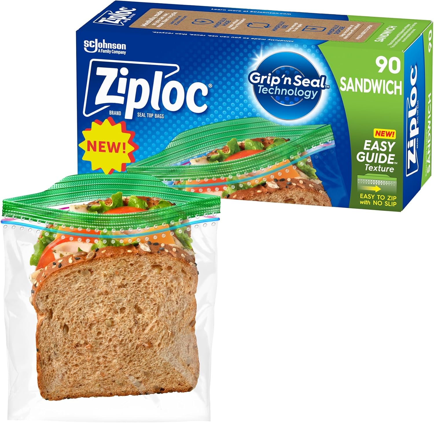 90 Count Ziploc Sandwich Bags only 3 bucks shipped!! TODAY ONLY! 81Ii8Dv4Hal. Ac Sl1500 (1)