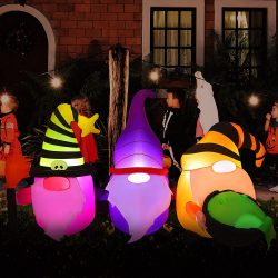 LED LIGHT UP INFLATABLE HALLOWEEN GNOMES 40% PRICE DROP