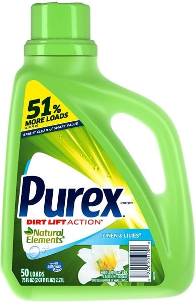 Purex Liquid Laundry Detergent, Natural Elements Linen & Lilies 2 FREE Bottles!