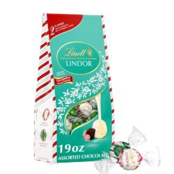 Lindt LINDOR Holiday Assorted Peppermint Chocolate Candy Truffles LIGHTNING DEAL!