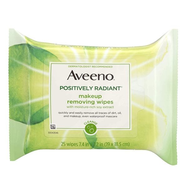 Aveeno Positively Radiant Oil-Free Makeup Removing Wipes 3 FREE Packs!