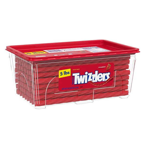 Twizzlers Strawberry candy Bulk 80oz Container Two FREE on Amazon