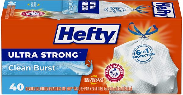 Two FREE Hefty Ultra Strong Tall Kitchen Trash Bags on Amazon!