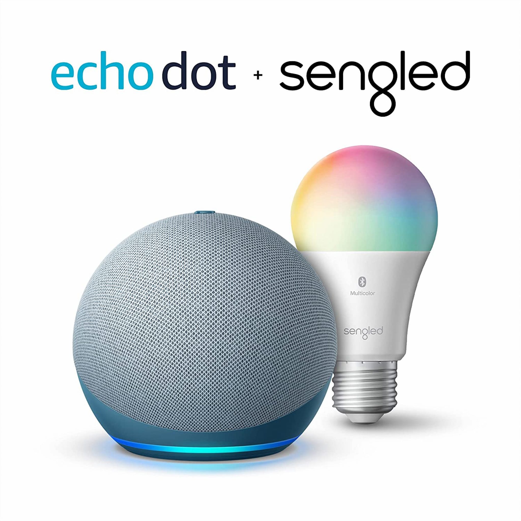 Echo Dot with Sengled Bluetooth color Bulb Hot Amazon Prime Day Deal
