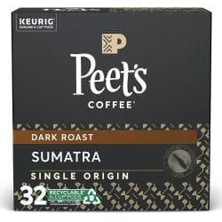 Peet’s Coffee Single Origin Sumatra K-Cup Coffee Pods Prime Day Deal!