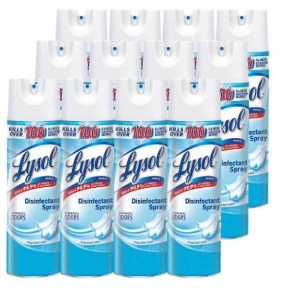 Lysol Disinfectant Spray 12pack-HURRY BACK IN STOCK!!