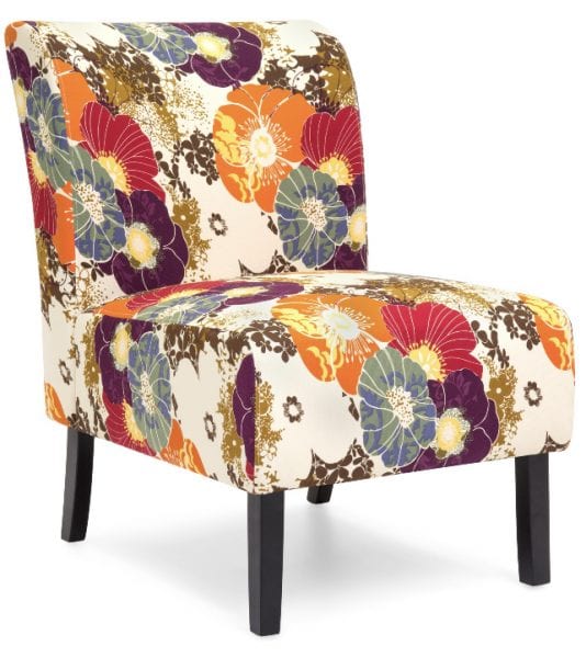 Armless Accent Chair Floral/Multicolor PRICE DROP!!