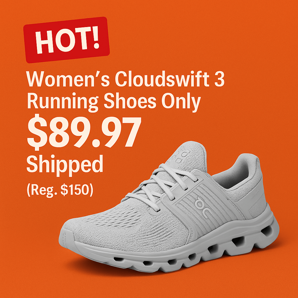 👟 HOT! Women’s Cloudswift 3 Running Shoes Only $89.97 Shipped (Reg. $150) 8Bf0E9A4 52D4 40Ff 9680 F96F8Dc38959