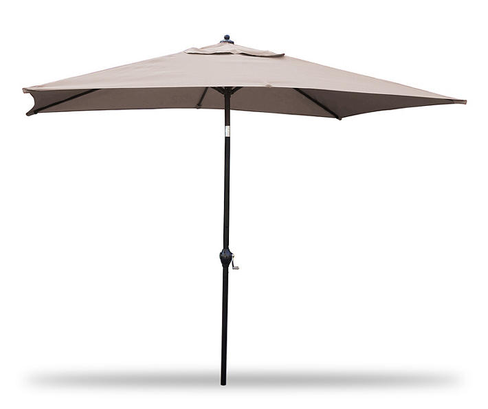 9' x 6' Linen Rectangular Tilt Market Patio Umbrella on Sale At Big Lots!