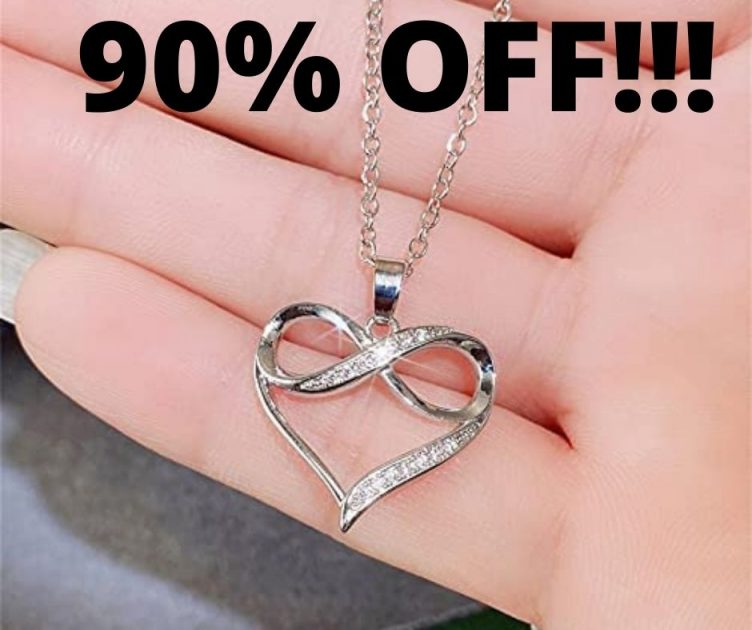 Heart Shaped Charm With Necklace 90% Off On Amazon!