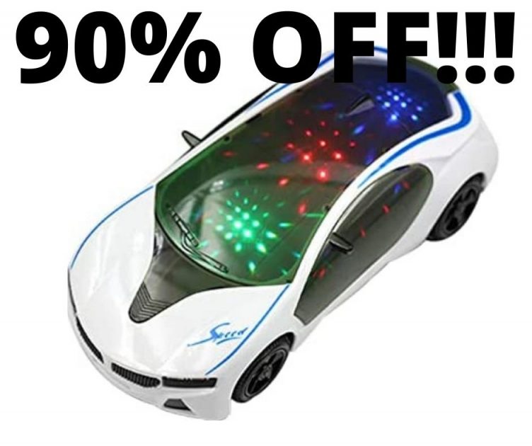 Race Car With Lights 90% Off On Amazon!