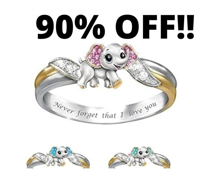 Elephant Love Ring 90% Off On Amazon With Code